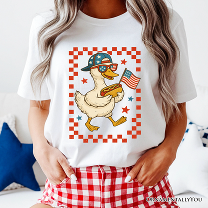 4th of July Patriotic Duck T-Shirt, Funny Independence Day Tee