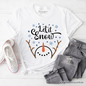 Let It Snow Snowman T‑Shirt, Snowflakes Minimalist Tee for Winter Holiday Season