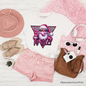 Pink Santa Blowing Bubblegum T‑Shirt, Def Jolly Coquette Retro Christmas Tee