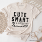 Cute Smart and a Little Bit Dramatic T-Shirt, Funny Minimalist Tee