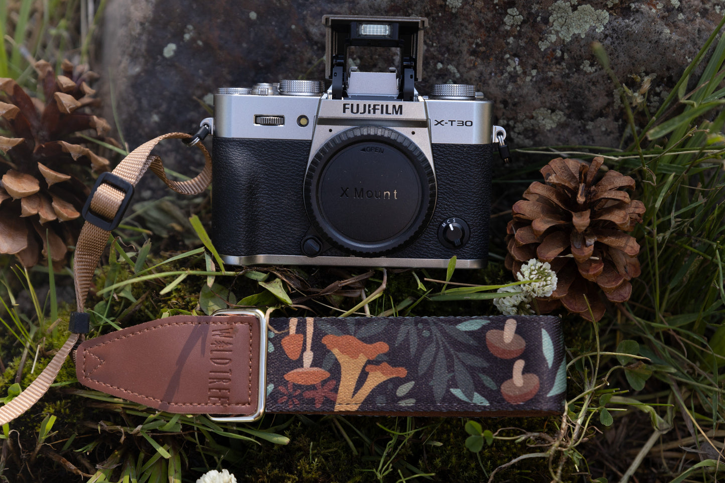 Forest Foliage Camera Wrist Strap
