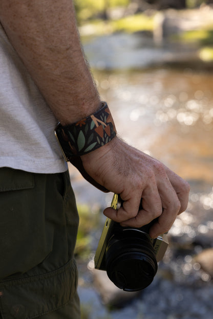 Forest Foliage Camera Wrist Strap