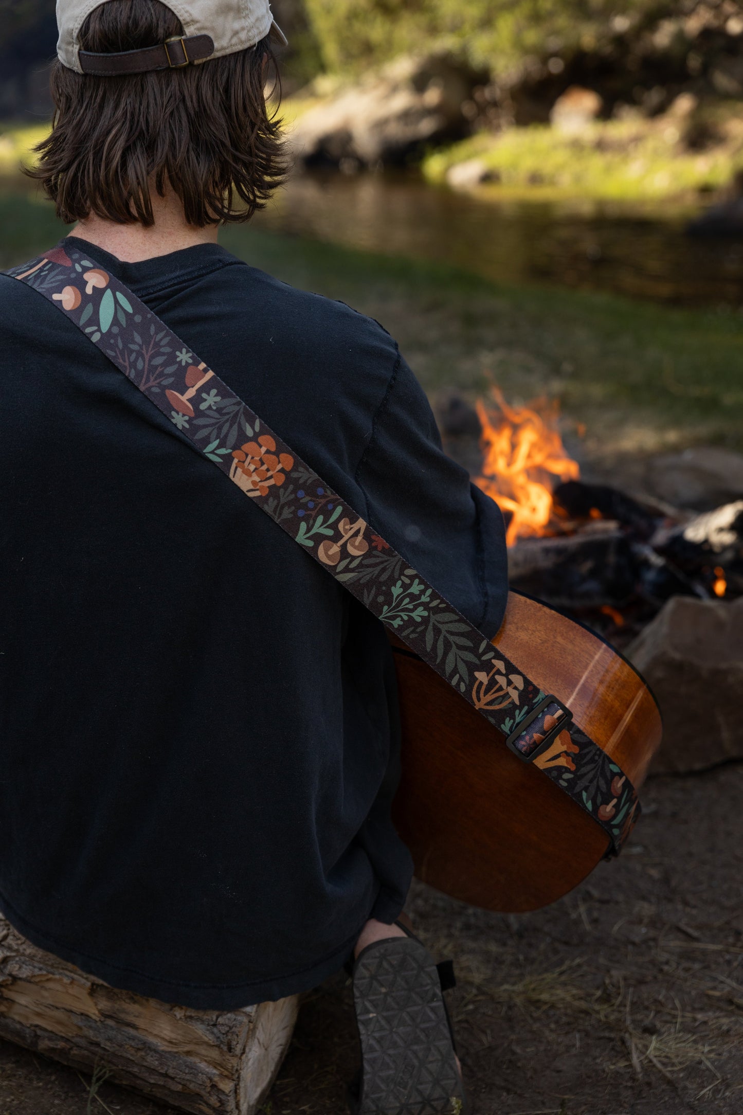 Forest Foliage Guitar Strap