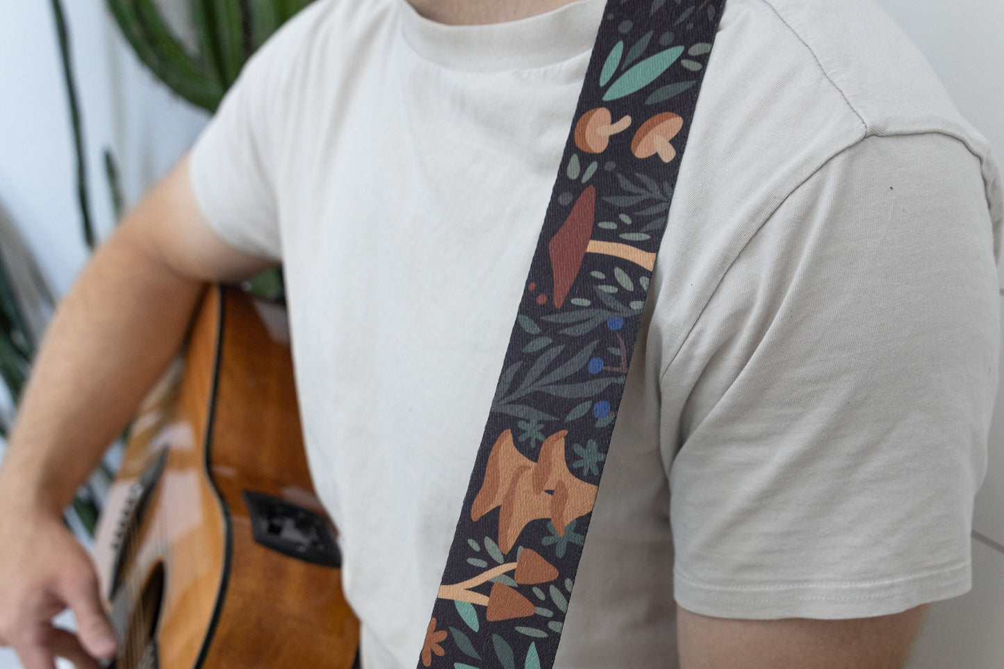 Forest Foliage Guitar Strap