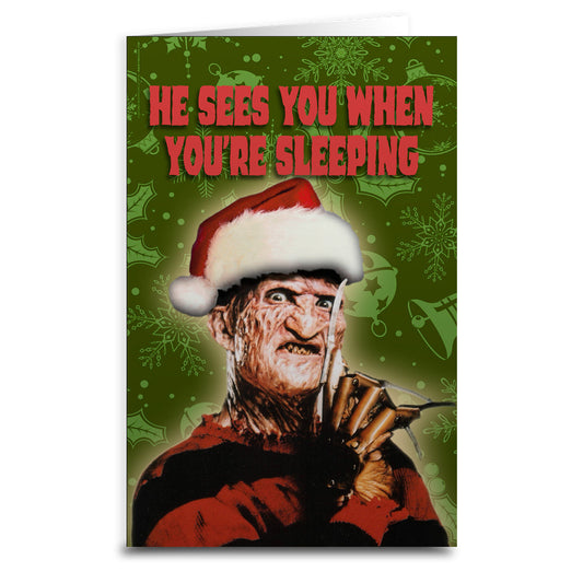 Freddy Krueger "When You're Sleeping" Card