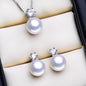 "Juniper" - Freshwater Pearl and Sterling Silver Bridal Jewelry Set