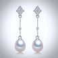 Anka - Freshwater Pearl and Sterling Silver Bridal Earrings