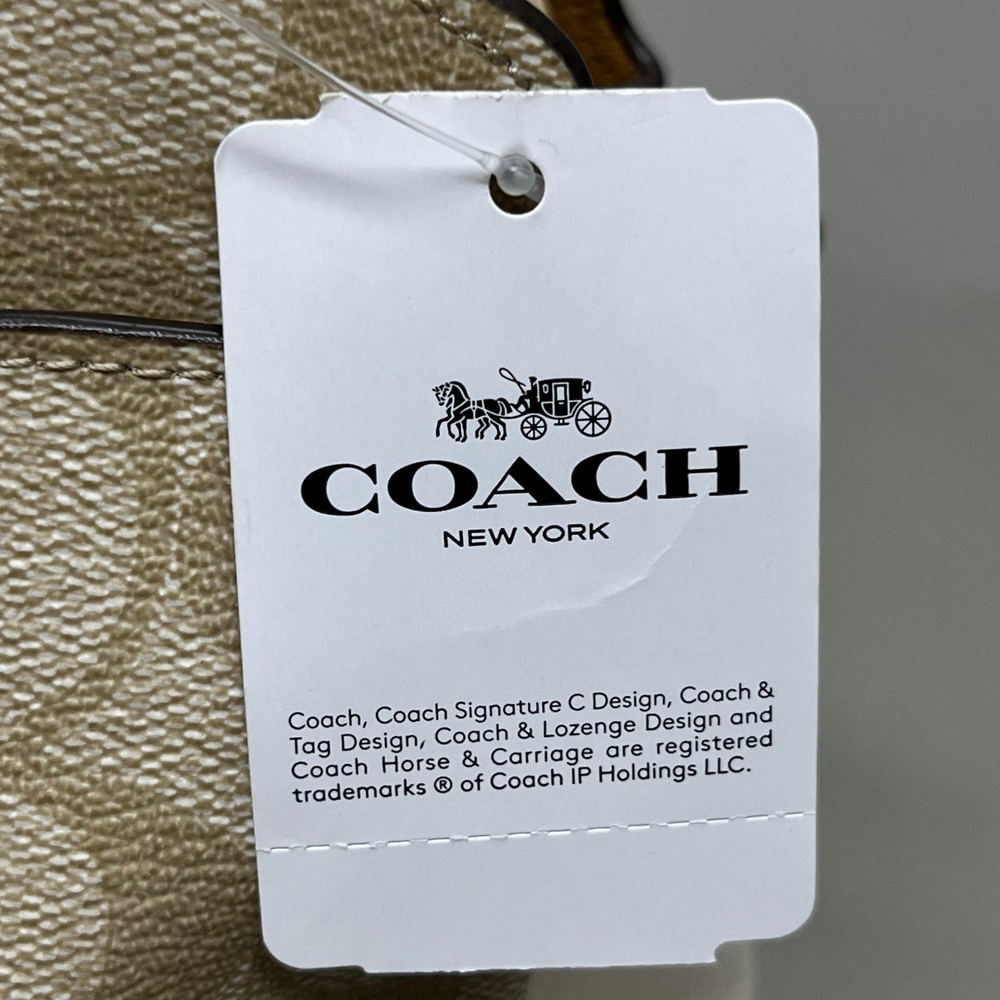 COACH Mini Lille Light Khaki Multi Carryall in Signature Canvas 90406 (New)