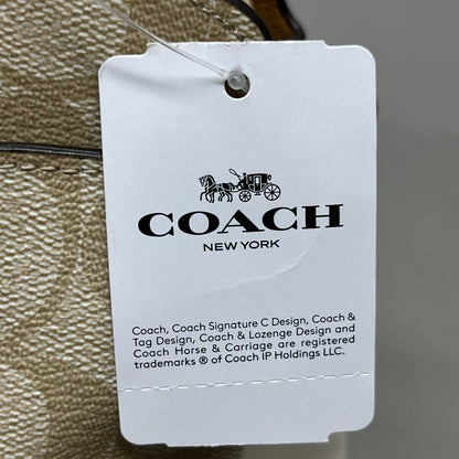 COACH Mini Lille Light Khaki Multi Carryall in Signature Canvas 90406 (New)