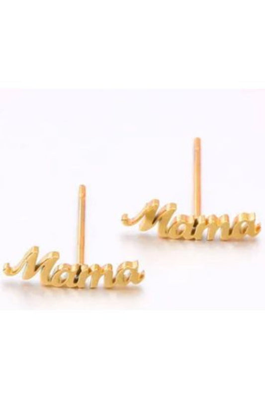 Mama 18k gold earrings