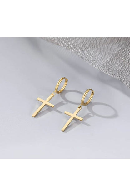 Dangle cross earrings