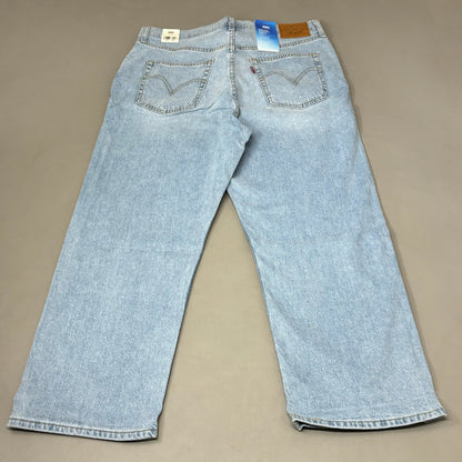 LEVIS Ribcage Straight Ankle Performance Jeans Women's Sz 26x27 Blue Light Wash