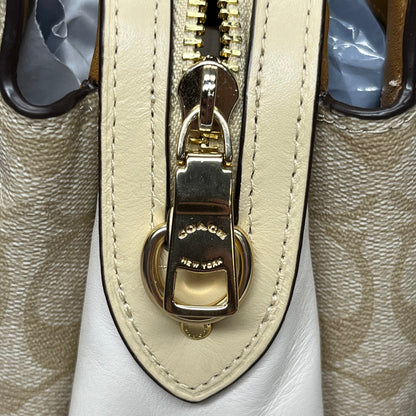 COACH Mini Lille Light Khaki Multi Carryall in Signature Canvas 90406 (New)