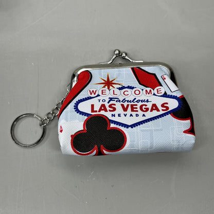 LAS VEGAS 3-PACK! Welcome to Fabulous Las Vegas Coin Purse Souvenirs 4" x 4" Cards