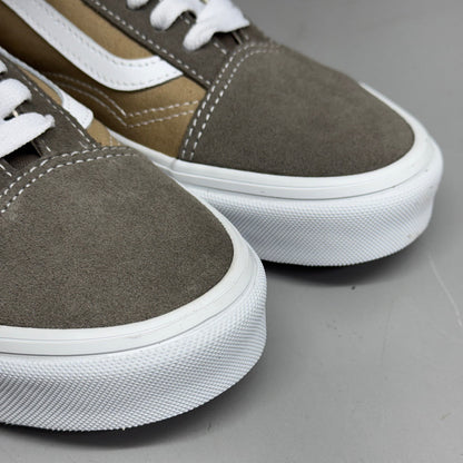 VANS Old Skool Shoe Sz Women's 7.0 Canvas/Suede Block Brown VN000CT8BRO