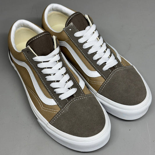 VANS Old Skool Shoe Sz Women's 7.0 Canvas/Suede Block Brown VN000CT8BRO