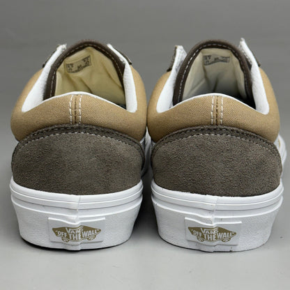 VANS Old Skool Shoe Sz Women's 8.5 Canvas/Suede Block Brown VN000CT8BRO