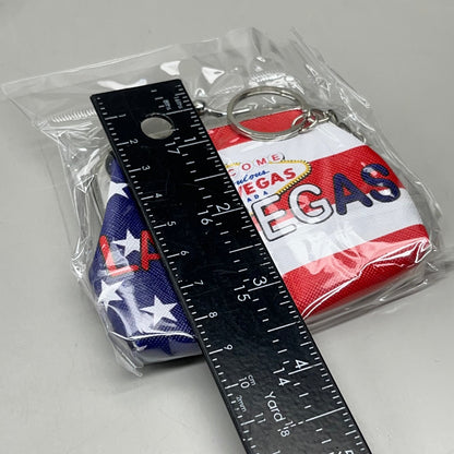 LAS VEGAS 3-PACK! Welcome to Fabulous Las Vegas Coin Purse Souvenirs 4" x 4" Flag
