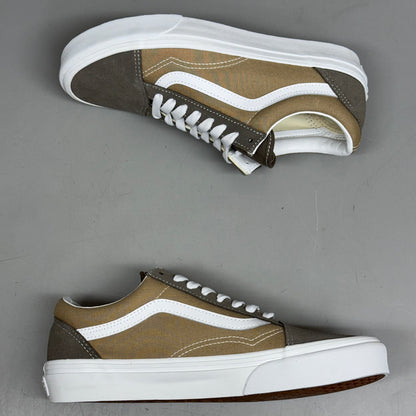 VANS Old Skool Shoe Sz Women's 8.5 Canvas/Suede Block Brown VN000CT8BRO