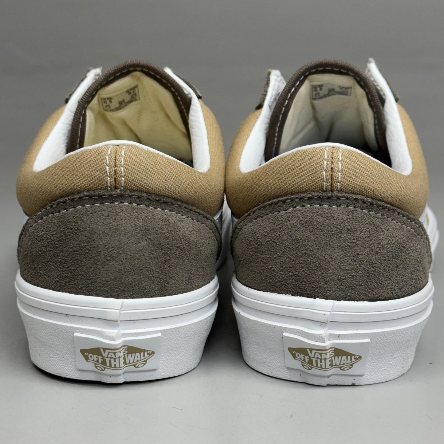 VANS Old Skool Shoe Sz Women's 7.0 Canvas/Suede Block Brown VN000CT8BRO