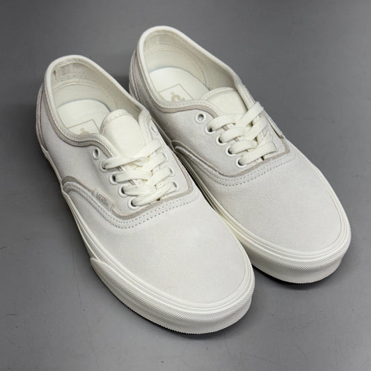 VANS Authentic Sliver Sneakers Shoes Women's Sz 9 White/White VN000D6DWWW
