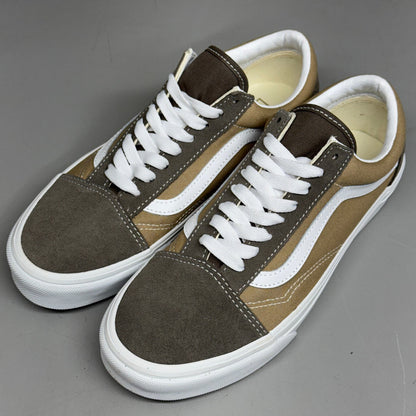 VANS Old Skool Shoe Sz Women's 7.0 Canvas/Suede Block Brown VN000CT8BRO