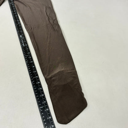 NORMA KAMALI Slim Fit Turtleneck Catsuit w/ Footsie Women's Sz M/38 Chocolate