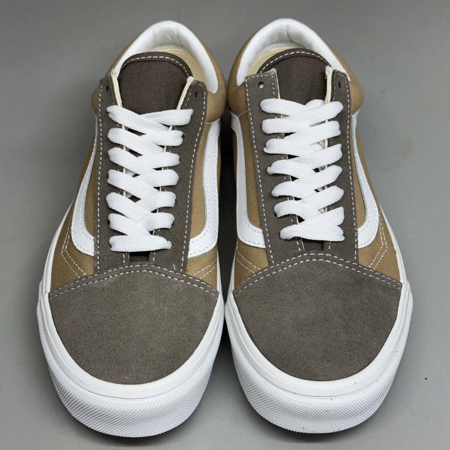 VANS Old Skool Shoe Sz Women's 7.0 Canvas/Suede Block Brown VN000CT8BRO