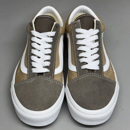 VANS Old Skool Shoe Sz Women's 7.0 Canvas/Suede Block Brown VN000CT8BRO