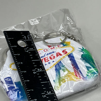 LAS VEGAS 3-PACK! Welcome to Fabulous Las Vegas Coin Purse Souvenirs 4" x 4" City