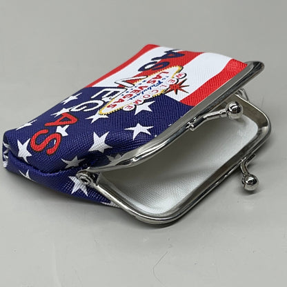 LAS VEGAS 3-PACK! Welcome to Fabulous Las Vegas Coin Purse Souvenirs 4" x 4" Flag