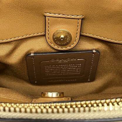 COACH Mini Lille Light Khaki Multi Carryall in Signature Canvas 90406 (New)