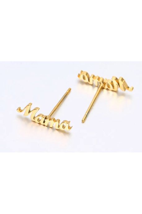 Mama 18k gold earrings
