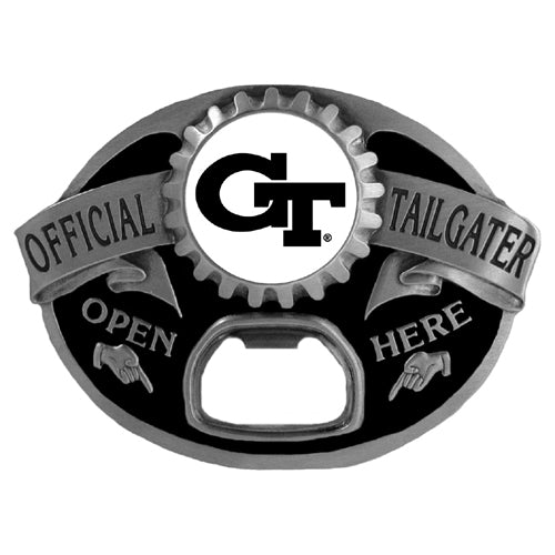 Georgia Tech Yellow Jackets Tailgater Belt Buckle Bottle Opener