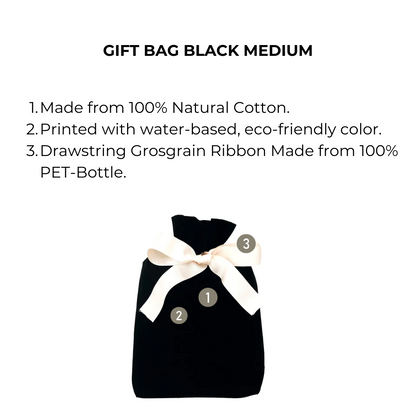 Gift Bag Black Medium