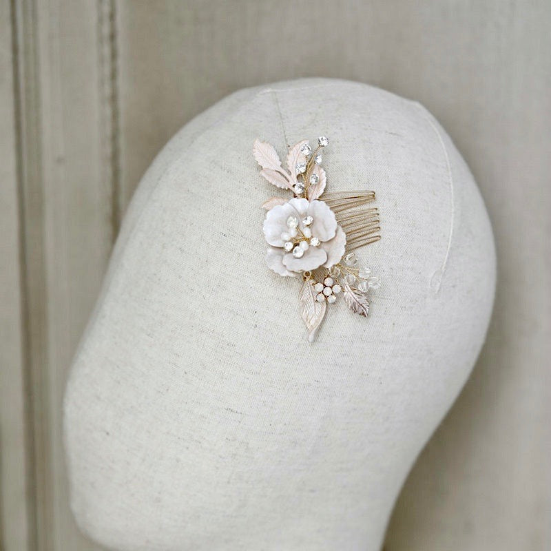 Loralyn - Bohemian Gold Bridal Hair Comb