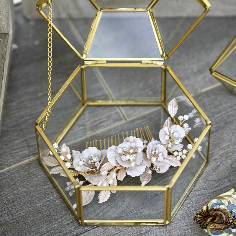 Loralyn - Bohemian Gold Bridal Hair Comb