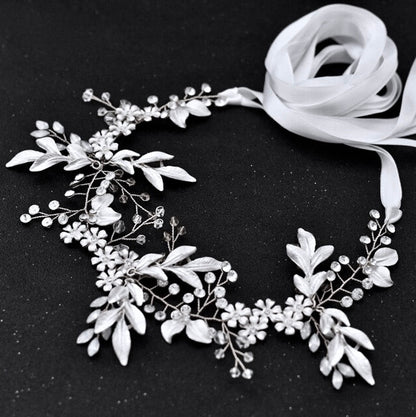 Ivy - Bohemian Opal Bridal Belt/Sash- Available in Gold and Silver