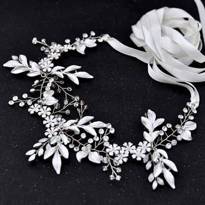 Ivy - Bohemian Opal Bridal Belt/Sash- Available in Gold and Silver