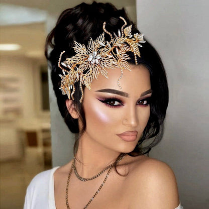 Eldorado - Gold Crystal Bridal Hair Accessory