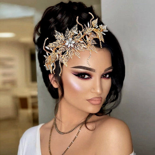 Eldorado - Gold Crystal Bridal Hair Accessory