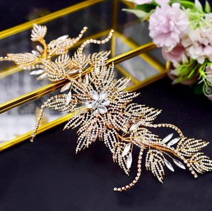 Eldorado - Gold Crystal Bridal Hair Accessory