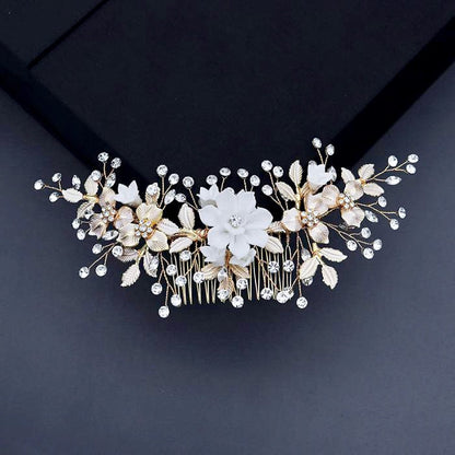 Rosie - Gold Bridal Hair Comb
