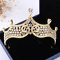 "Iolanda" - Gold Bridal 3-Piece Jewelry Set With Tiara