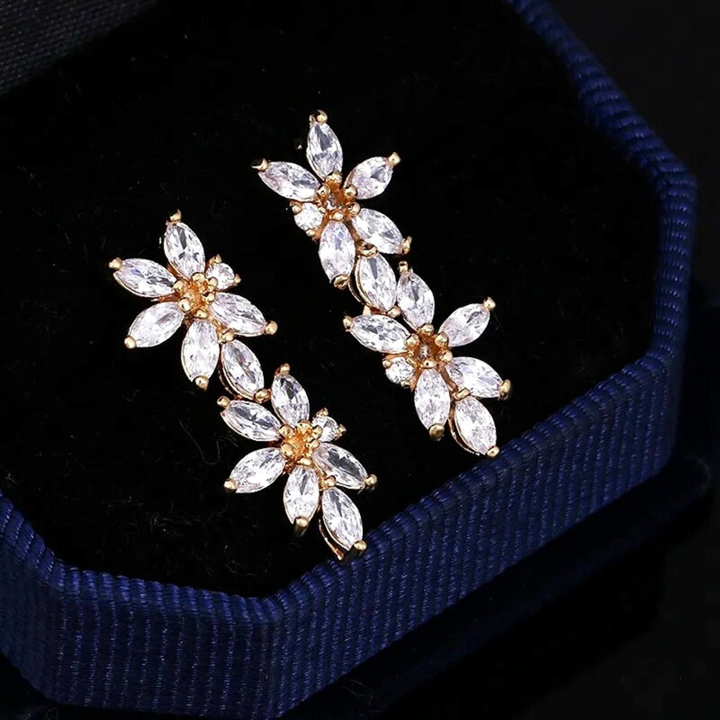 Heather - Cubic Zirconia Bridal Jewelry Set - Available in Silver and Gold