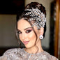 Olena - Crystal Bridal Hair Accessory Headdress - Available in Silver and Gold
