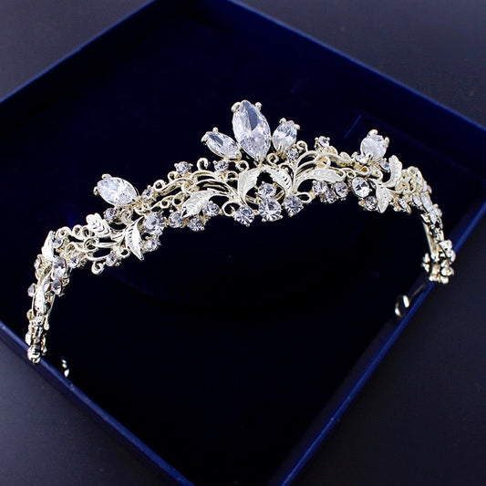 Callie - Gold Crystal Bridal Tiara