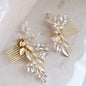 "Malia" - Gold Opal Bridal Hair Comb