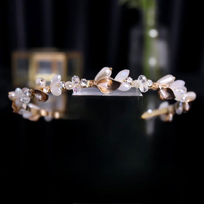 "Shaye" - Gold Opal Bridal Headband