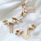 Evie - Pearl Bridal Hair Combs Set